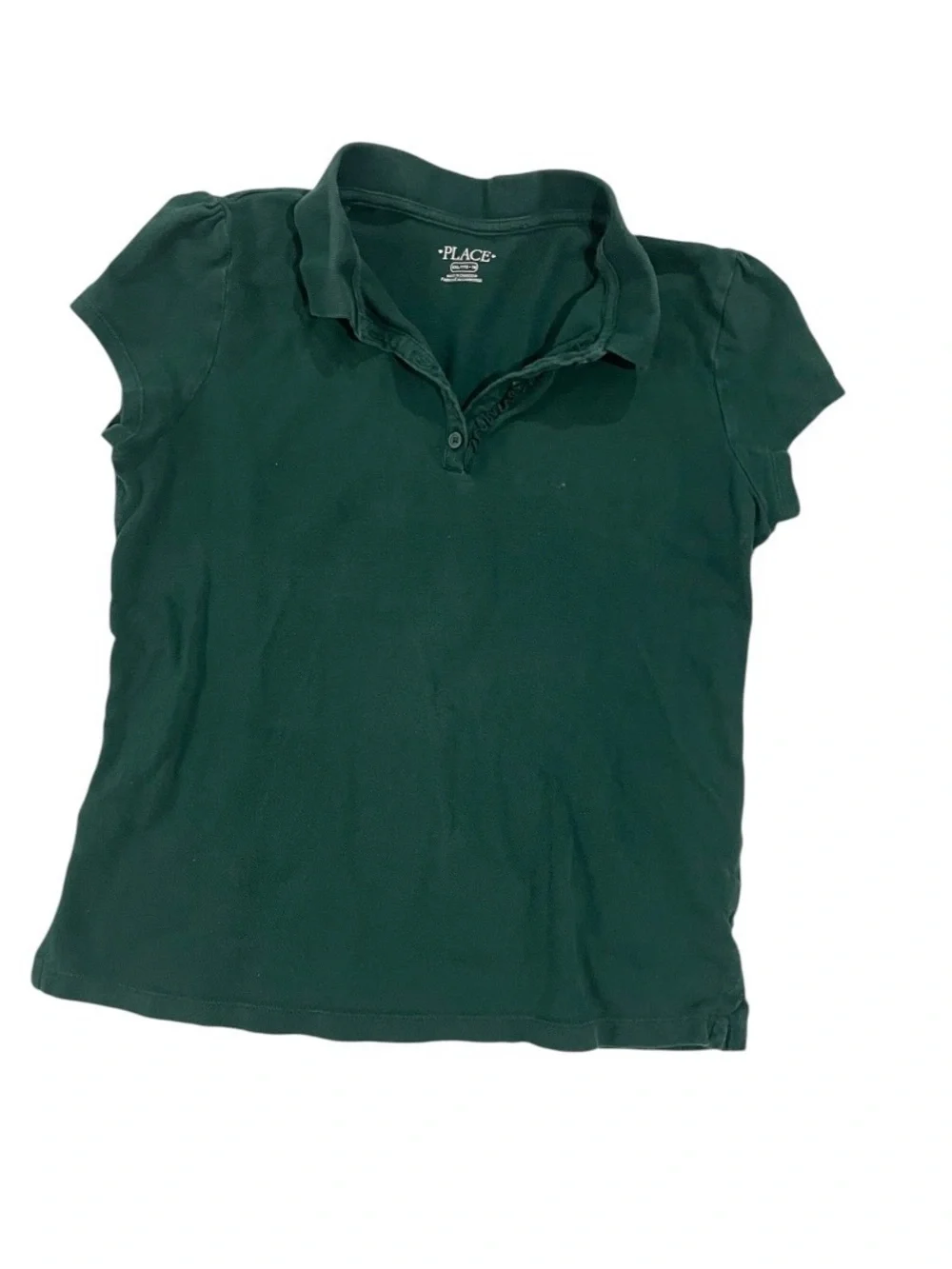 Place Girls Dark Green Short Sleeve Polo